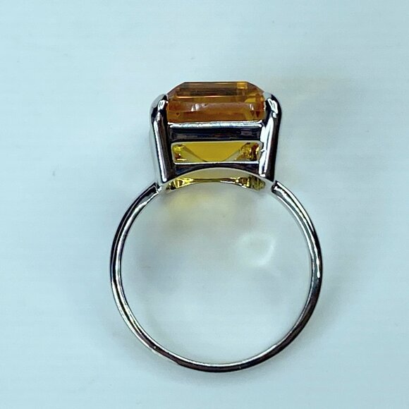 Tiffany & Co. Sterling Silver Sparklers Citrine Ring s8 JR693 - Picture 8 of 10